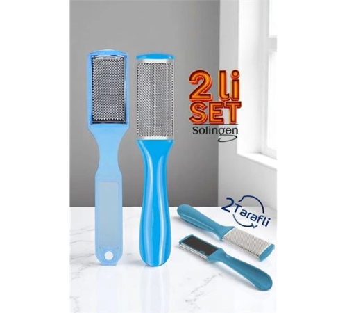 BX Topuk Törpüsü - Topuk Rendesi 2 li Set 2 Yüzeyli Solingen Professional