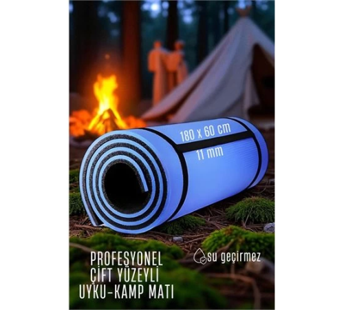 BX Uyku Matı - Kamp Matı - Piknik Çadır Matı 11 mm Çift Taraflı Mavi BX Uyku Matı - Kamp Matı - Piknik Çadır Matı 11 mm Çift Taraflı Mavi