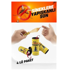 BX  Yapışkanlı Sinek Şeridi Sinek Kapanı 4 ADET