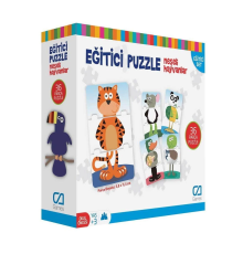 CA.5028 CA Games Eğitici Puzzle Neşeli Hayvanlar