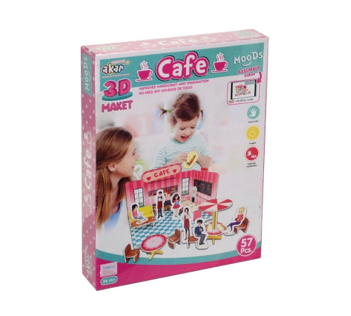 Cafe Maket 3 Boyutlu Puzzle