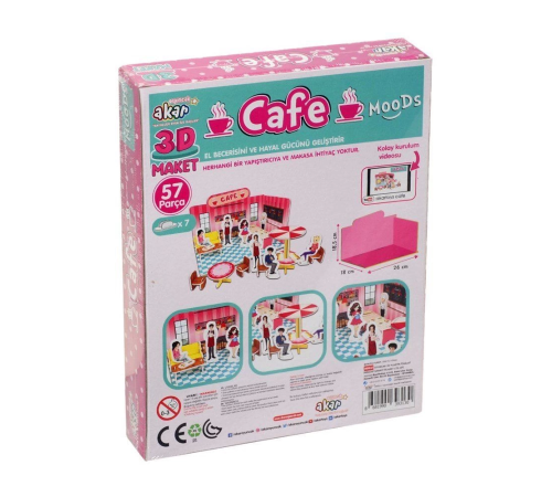 Cafe Maket 3 Boyutlu Puzzle
