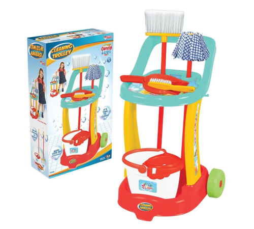 Candy & Ken Temizlik Arabası Temizlik Oyun Seti Candy & Ken Temizlik Arabası Temizlik Oyun Seti