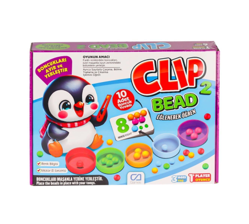 CAPLS-5286 Clip Bead Kutu Oyunu -CA Games CAPLS-5286 Clip Bead Kutu Oyunu -CA Games