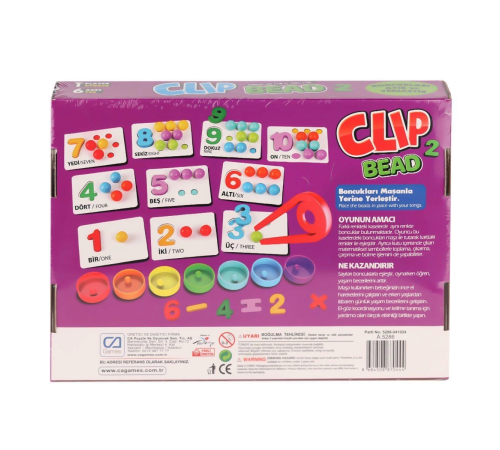 CAPLS-5286 Clip Bead Kutu Oyunu -CA Games CAPLS-5286 Clip Bead Kutu Oyunu -CA Games