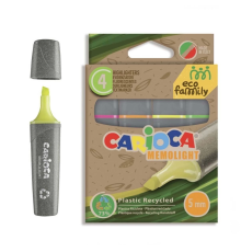 Carioca Eco Family Fosforlu Marker 4'lü