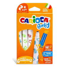 Carioca Jumbo Keçeli Boya Kalemi 6'lı