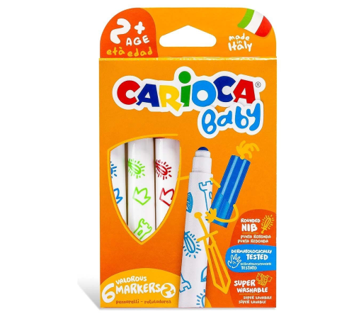 Carioca Jumbo Keçeli Boya Kalemi 6'lı Carioca Jumbo Keçeli Boya Kalemi 6'lı