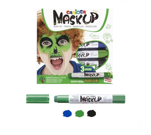 Carioca Mask Up Yüz Boyası 3 Renk Monster