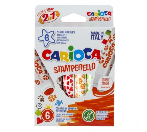 Carioca Stamperello Keçeli Boya Kalemi 6'lı