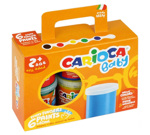 Carioca Yıkanabilir Parmak Boyası 6 Renk