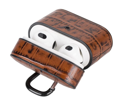 Casquet Apple AirPods 3.nesil Uyumlu Deri Kılıf YK6 Taba Casquet Apple AirPods 3.nesil Uyumlu Deri Kılıf YK6 Taba
