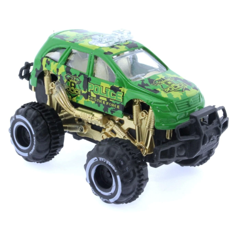 Çek Bırak Mini Off Road Yeşil Polis Aracı Çek Bırak Mini Off Road Yeşil Polis Aracı