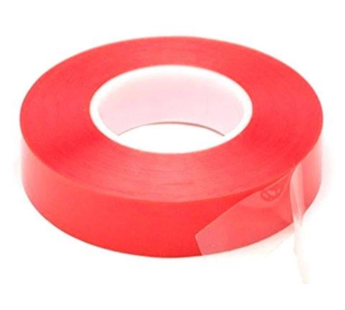 Çift Taraflı Akrilik Silikonize Bant 18 mm x 2 metre Kırmızı VHB (336336)
