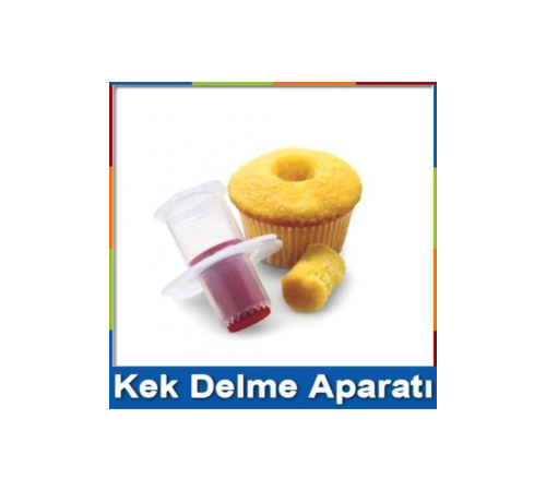 Çikolata Dolgulu Kek Için Kek Delici Delme Aparatı Cupcake Muffin Dolgu Açıcı Plastik Delici
