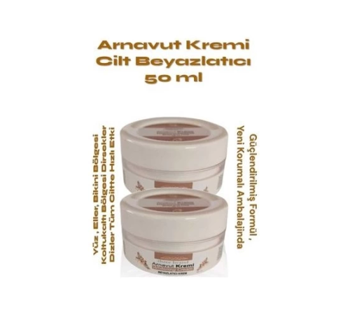 Cilt Beyazlatıcı Arnavut Kremi 50 ml x 2 Adet- Skin Whitening Cream Cilt Beyazlatıcı Arnavut Kremi 50 ml x 2 Adet- Skin Whitening Cream
