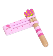 Classic World Pembe Ahşap Kastanet-Şak Şak