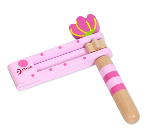 Classic World Pembe Ahşap Kastanet-Şak Şak Classic World Pembe Ahşap Kastanet-Şak Şak