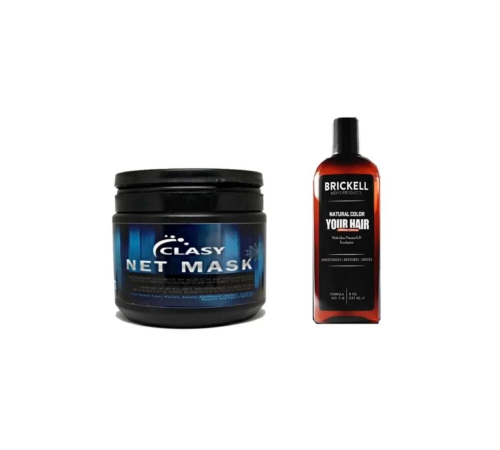 Clasy Net Mask Dolgun ve Haçimli Saçlara Bakım Maskesi 450 ml ile Beyazlık Giderici Şampuan 237 ml Clasy Net Mask Dolgun ve Haçimli Saçlara Bakım Maskesi 450 ml ile Beyazlık Giderici Şampuan 237 ml