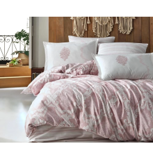 Clasy Ranforce Nevresim Takımı Çift Kişilik Fiorita v1 Pembe
