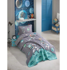Clasy Tek Kişilik Yatak Örtüsü Space