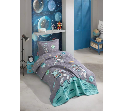 Clasy Tek Kişilik Yatak Örtüsü Space Clasy Tek Kişilik Yatak Örtüsü Space