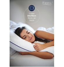 Climate %100 Pamuk Dış Kumaş Nano Jel Yastık Otel Yastığı 50*70 Cm 1200 gram
