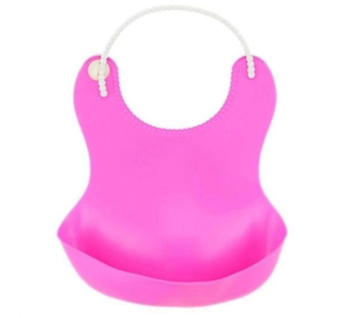 Çocuk Bebek Mama Önlüğü Dökülme Engelleyici Bükülebilir Pembe Çocuk Bebek Mama Önlüğü Dökülme Engelleyici Bükülebilir Pembe
