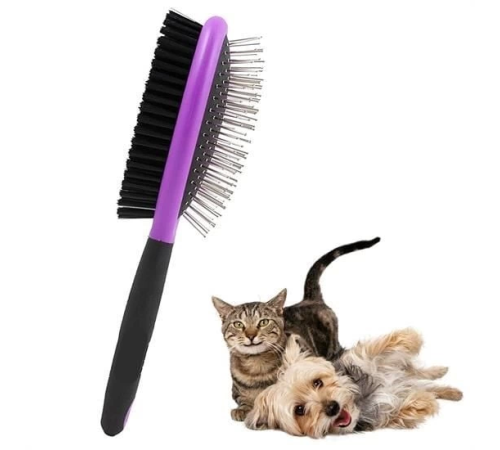 Çok Amaçlı Çift Taraflı Kolay Evcil Hayvan Kedi Köpek Temizleme Pet Fırçası
