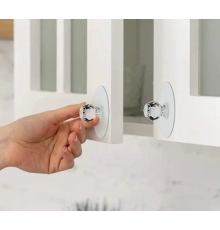 Çok Amaçlı Yapışkan Kristal Tutacak Kulp 4 Adet Set