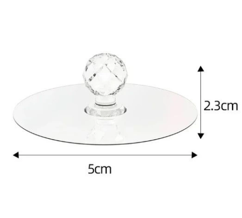 Çok Amaçlı Yapışkan Kristal Tutacak Kulp 4 Adet Set Çok Amaçlı Yapışkan Kristal Tutacak Kulp 4 Adet Set