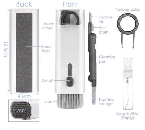 Çok Fonksiyonlu 7 Parça Airpods Klavye Ekran Kulaklık Temizleme Kiti
