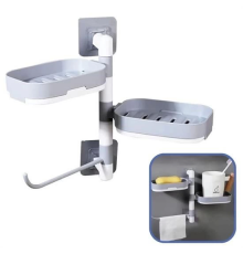 Çoklu Sabun Tutucu Fonksiyonel Banyo Sabunluk