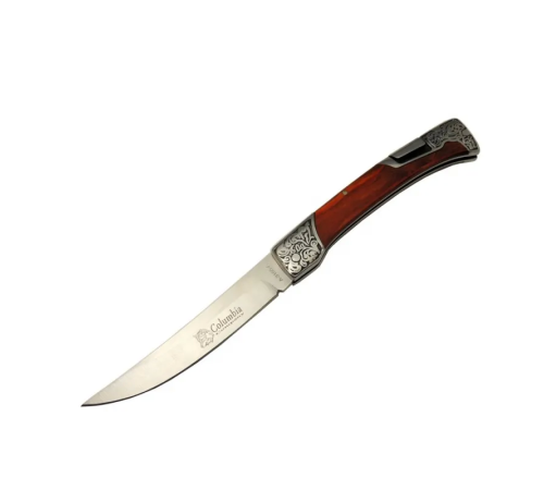Columbia A 3165 A Kamp Çakı 24 cm - Ahşap; Metal Saplı, Kemerlikli Columbia A 3165 A Kamp Çakı 24 cm - Ahşap; Metal Saplı, Kemerlikli