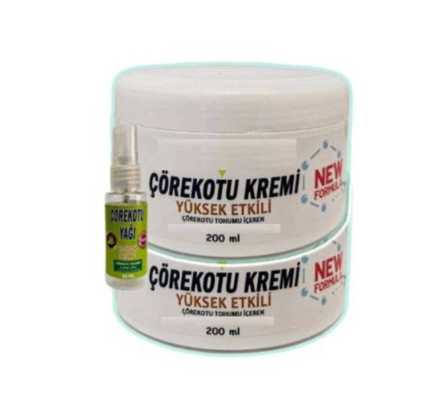 Çörek Otu Adale Sızıları İçin Masaj Bakım Kremi 2x200 ml+30 ml Çörek Otu Yağ ile Çörek Otu Adale Sızıları İçin Masaj Bakım Kremi 2x200 ml+30 ml Çörek Otu Yağ ile