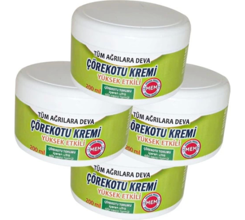 Corex Çörek Otu Kremi Green Box 4 Tane x 200 ml Corex Çörek Otu Kremi Green Box 4 Tane x 200 ml