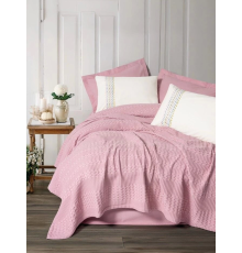 Cotton Box Aura Çift Kişilik Pike Takımı Pebble Pembe