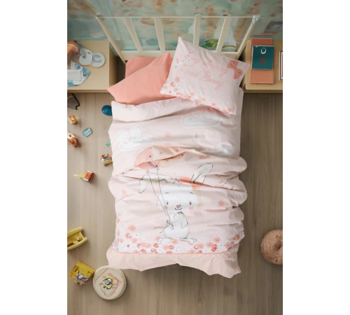 Cotton Box Bebek Nevresim Takımı Rapeti Somon