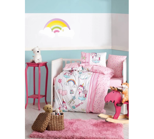 Cotton Box Bebek Nevresim Takımı Unicorn Pembe Cotton Box Bebek Nevresim Takımı Unicorn Pembe