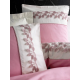 Cotton Box Brode Nakışlı Çift Kişilik Saten Nevresim Takımı Niobe Pembe