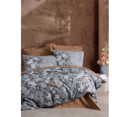 Cotton Box Çift Kişilik Nevresim Takımı Lenora Kahve
