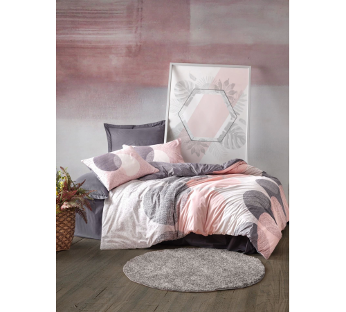 Cotton Box Çift Kişilik Nevresim Takımı Leron Gri Cotton Box Çift Kişilik Nevresim Takımı Leron Gri