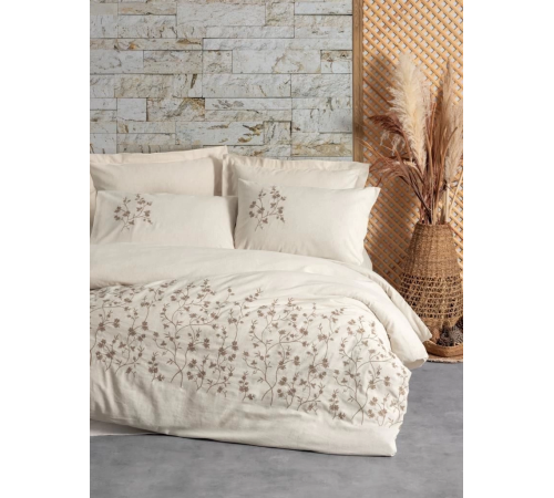 Cotton Box Cotton Keten Çift Kişilik Nevresim Takımı Hemera