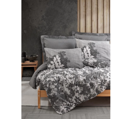Cotton Box Dual Çift Kişilik Nevresim Takımı Lunt Antrasit Cotton Box Dual Çift Kişilik Nevresim Takımı Lunt Antrasit