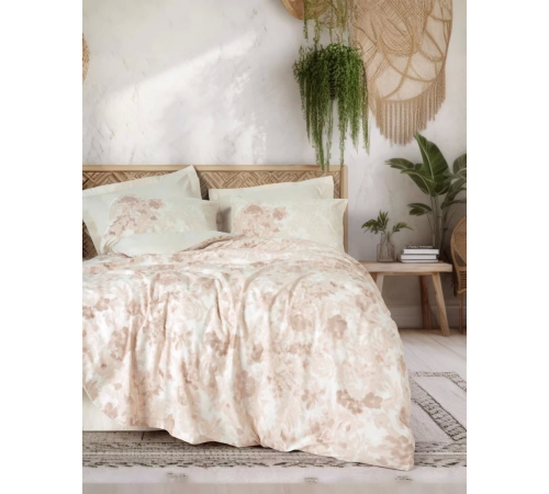 Cotton Box Dual Çift Kişilik Nevresim Takımı Vestige Bej