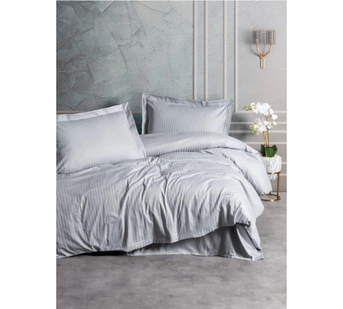 Cotton Box Elegant Gri Çift Kişilik Saten Nevresim Takımı Cotton Box Elegant Gri Çift Kişilik Saten Nevresim Takımı