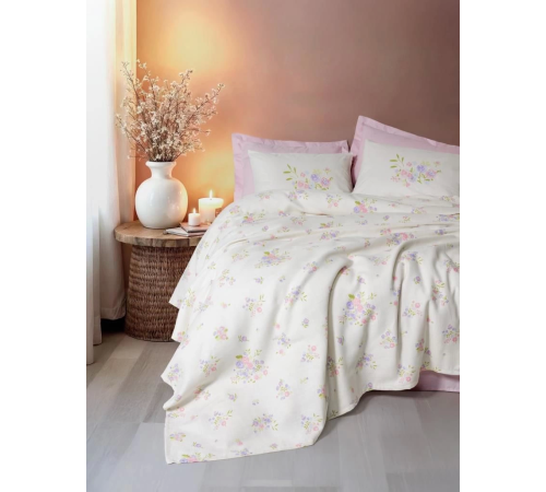 Cotton Box Estiva Çift Kişilik Pike Takımı Petal Pembe