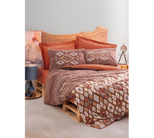 Cotton Box Etnich Nevresim Takımı Çift Kişilik Belize Kahve Cotton Box Etnich Nevresim Takımı Çift Kişilik Belize Kahve