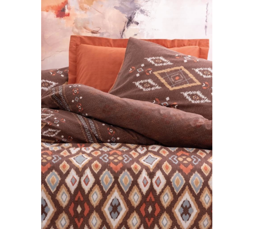 Cotton Box Etnich Nevresim Takımı Çift Kişilik Belize Kahve Cotton Box Etnich Nevresim Takımı Çift Kişilik Belize Kahve