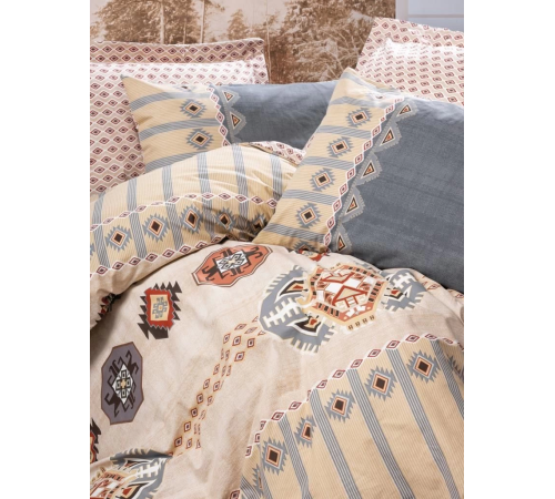 Cotton Box Etnich Nevresim Takımı Çift Kişilik Dakota Gri Cotton Box Etnich Nevresim Takımı Çift Kişilik Dakota Gri
